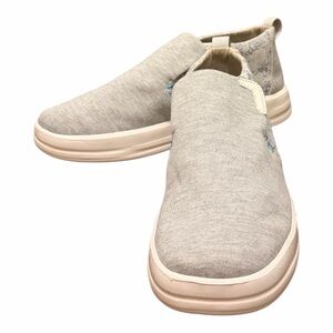 Hey Dude Women’s Emma Moondust Silver and White with Snakeskin Pattern Detail.